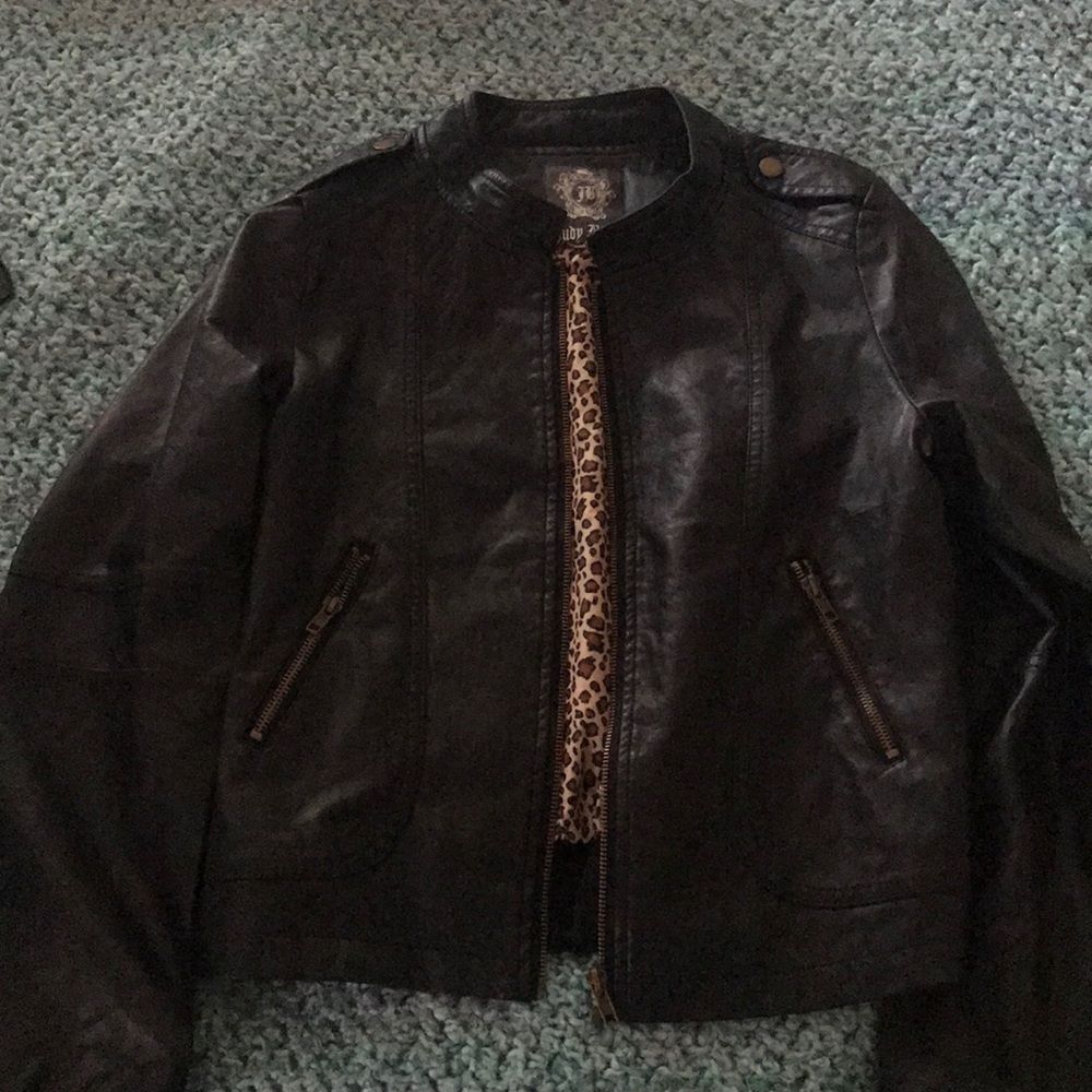 Faux leather jacket